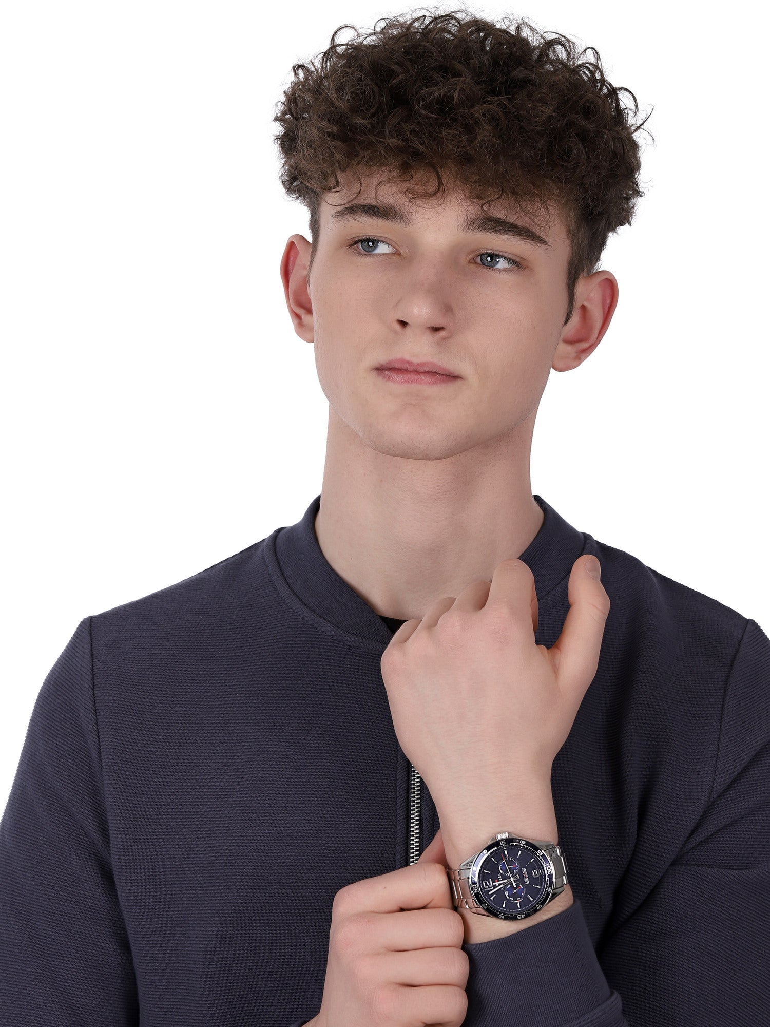 Buy Tommy Hilfiger Mens Quartz Stainless Steel Blue Dial 46mm Watch - 1791366 in Pakistan