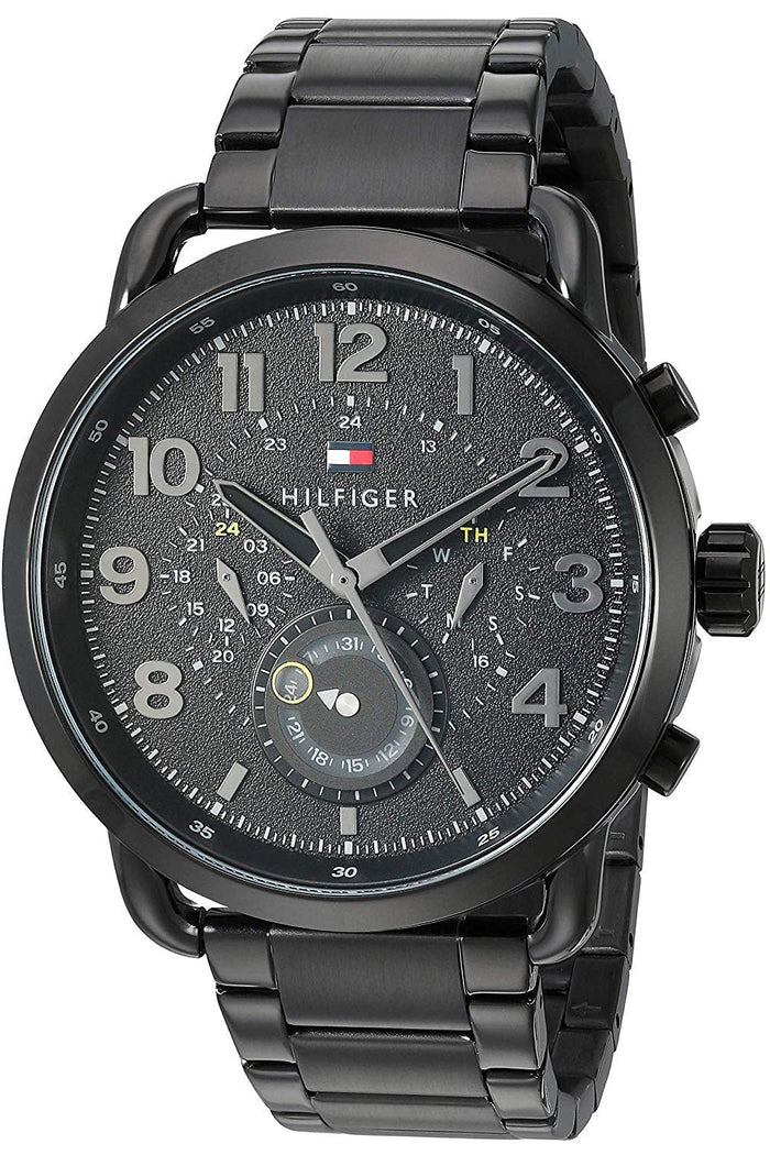 Buy Tommy Hilfiger Mens Quartz Stainless Steel Black Dial 46mm Watch - 1791423 in Pakistan