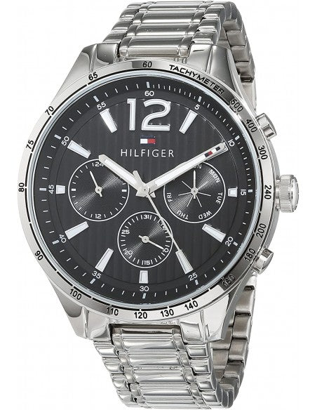Buy Tommy Hilfiger Mens Quartz Stainless Steel Black Dial 44mm Watch - 1791469 in Pakistan