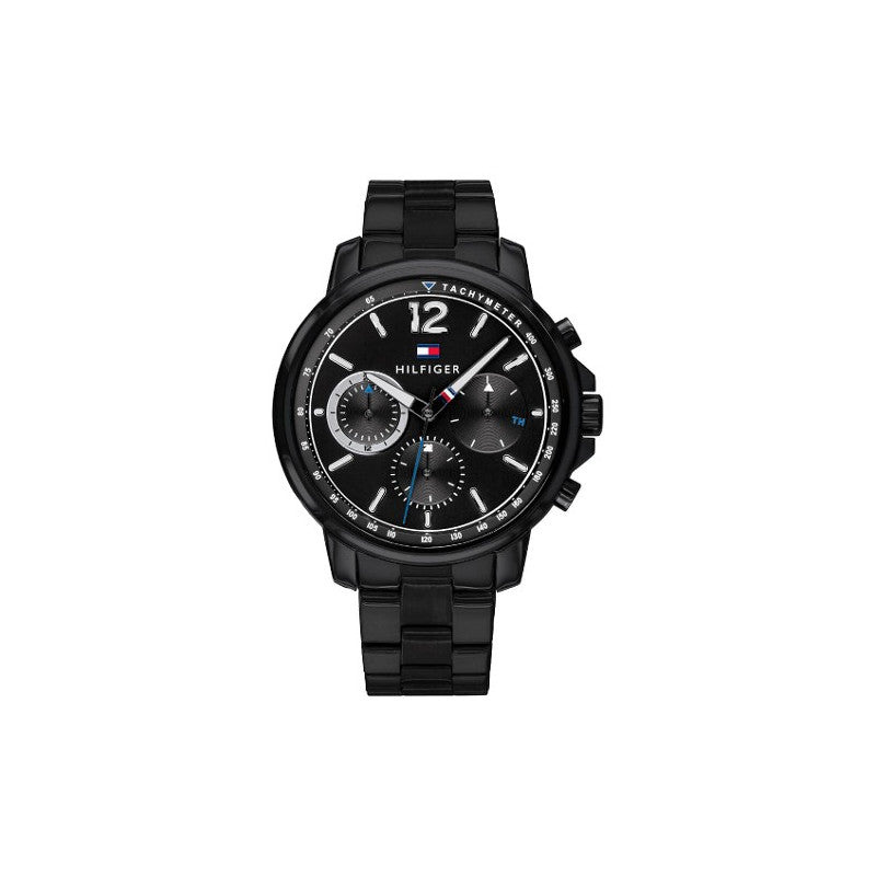 Buy Tommy Hilfiger Mens Quartz Analog Stainless Steel Black Dial 44mm Watch - 1791529 in Pakistan