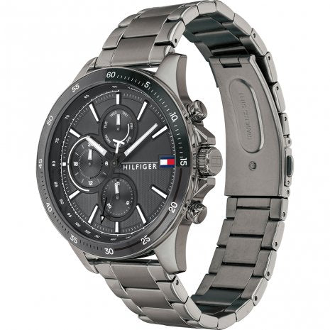 Buy Tommy Hilfiger Mens Quartz Stainless Steel Gray Dial 46mm Watch - 1791719 in Pakistan
