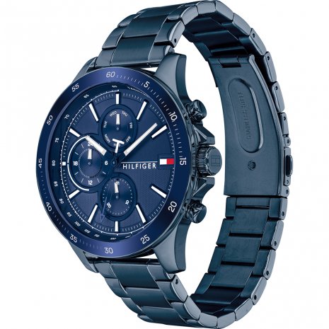 Buy Tommy Hilfiger Mens Quartz Stainless Steel Blue Dial 46mm Watch - 1791720 in Pakistan