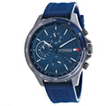 Buy Tommy Hilfiger Mens Quartz Silicone Strap Blue Dial 46mm Watch - 1791721 in Pakistan