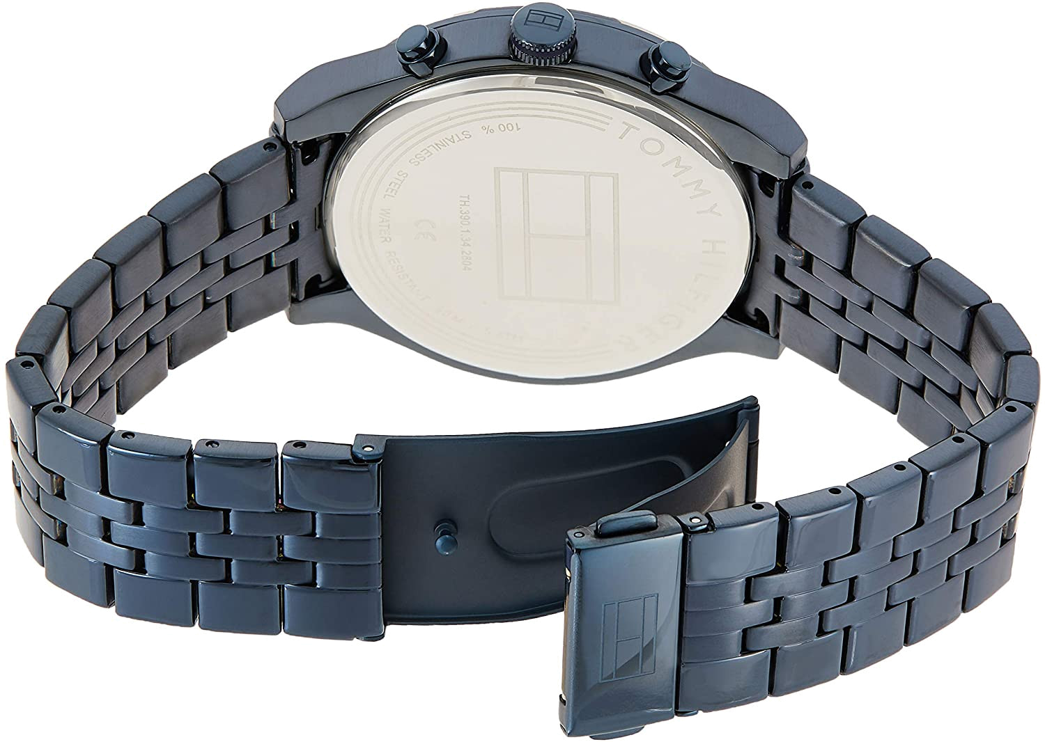 Buy Tommy Hilfiger Mens Quartz Blue Stainless Steel Blue Dial 44mm Watch - 1791739 in Pakistan