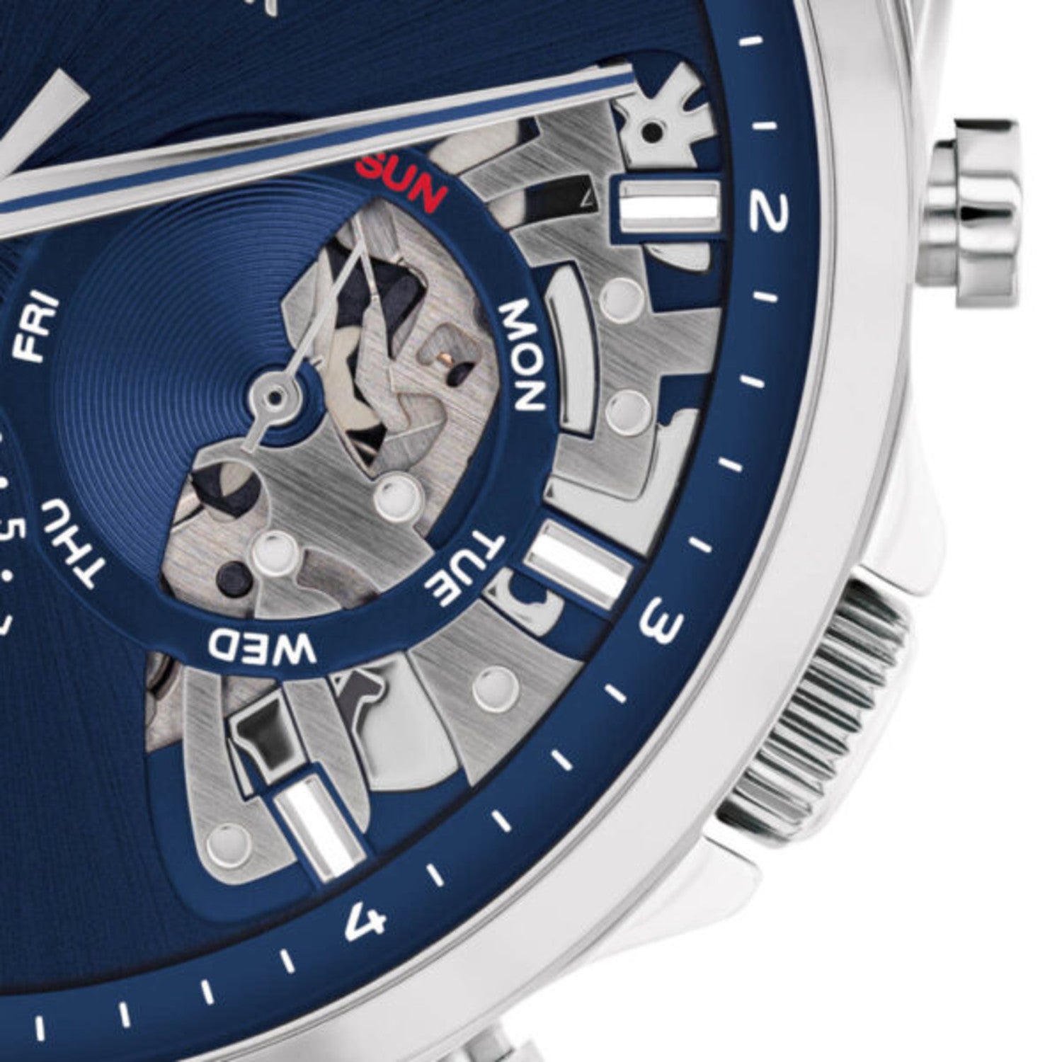 Buy Tommy Hilfiger Mens Quartz Silver Stainless Steel Blue Dial 44mm Watch - 1710448 in Pakistan