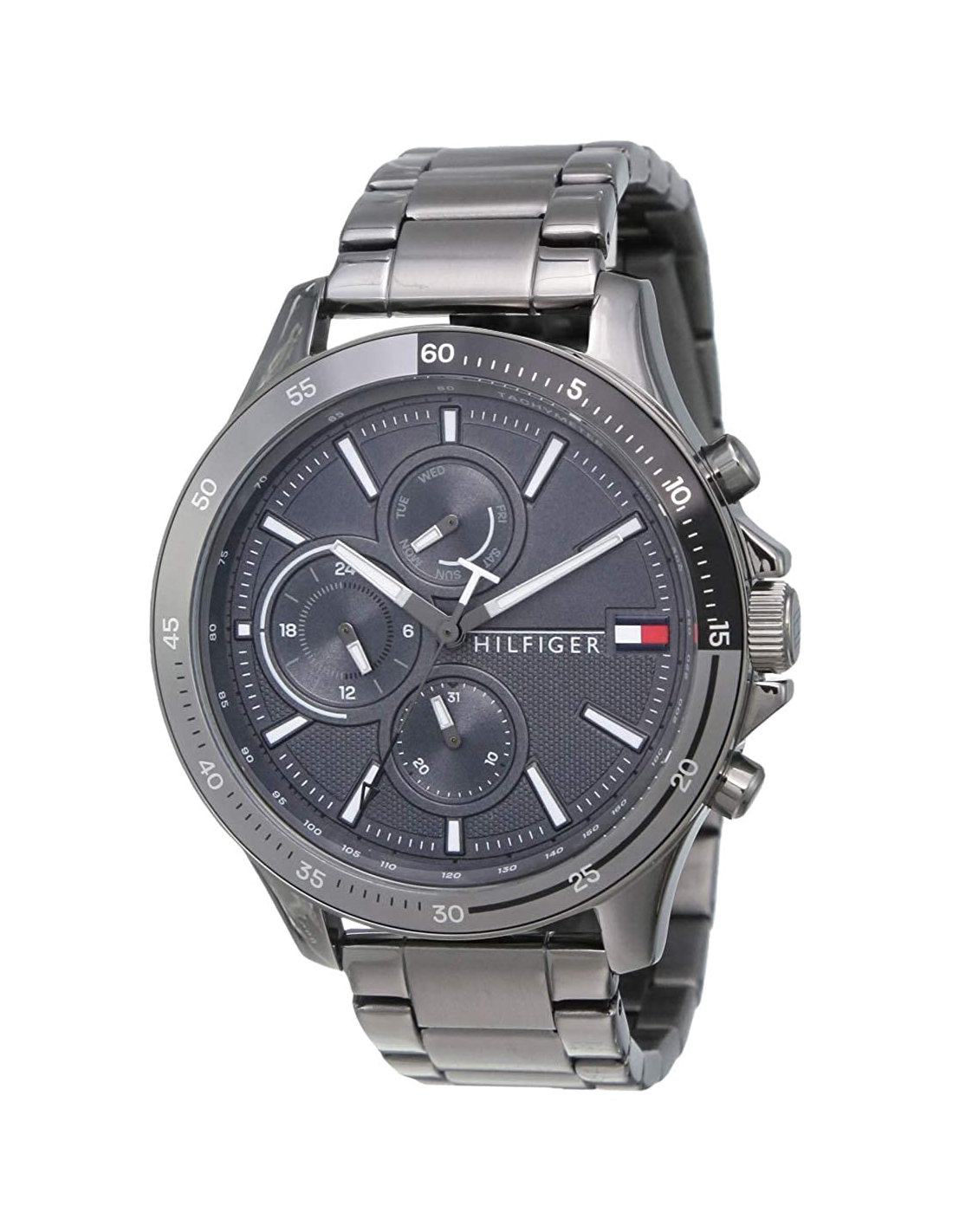 Buy Tommy Hilfiger Mens Quartz Stainless Steel Gray Dial 46mm Watch - 1791719 in Pakistan