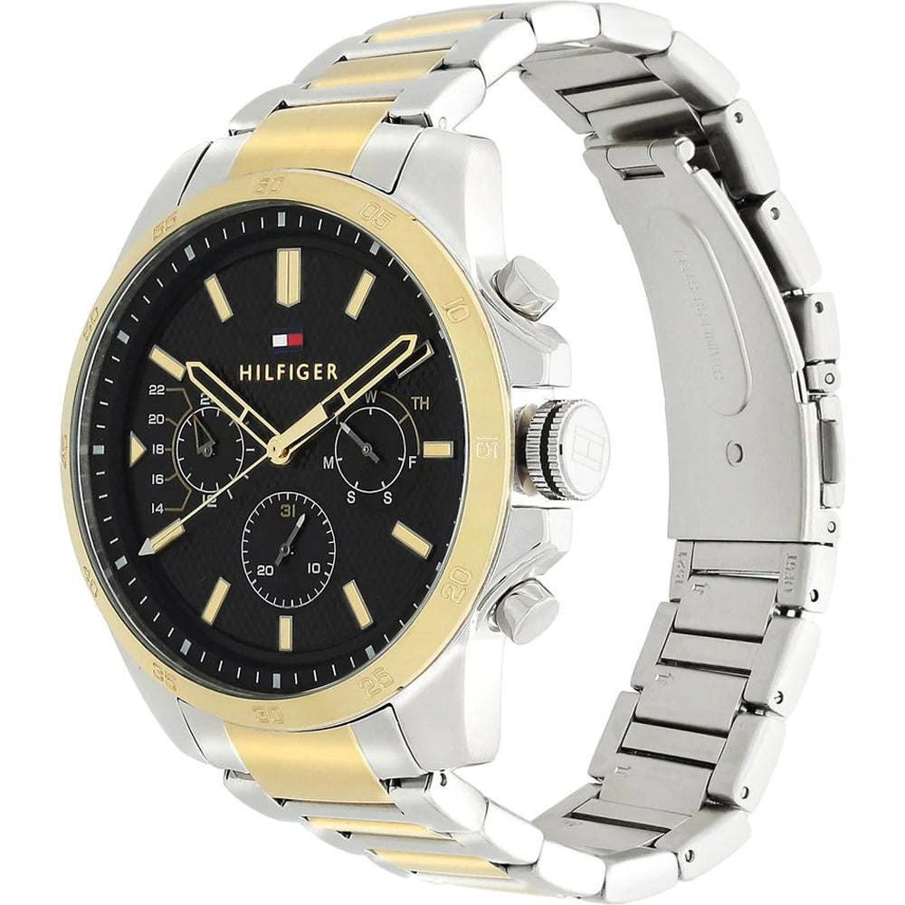 Buy Tommy Hilfiger Mens Quartz Stainless Steel Black Dial 46mm Watch - 1791559 in Pakistan