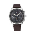 Buy Tommy Hilfiger Ashton Grey Dial Brown Leather Strap Watch for Men - 1791729 in Pakistan