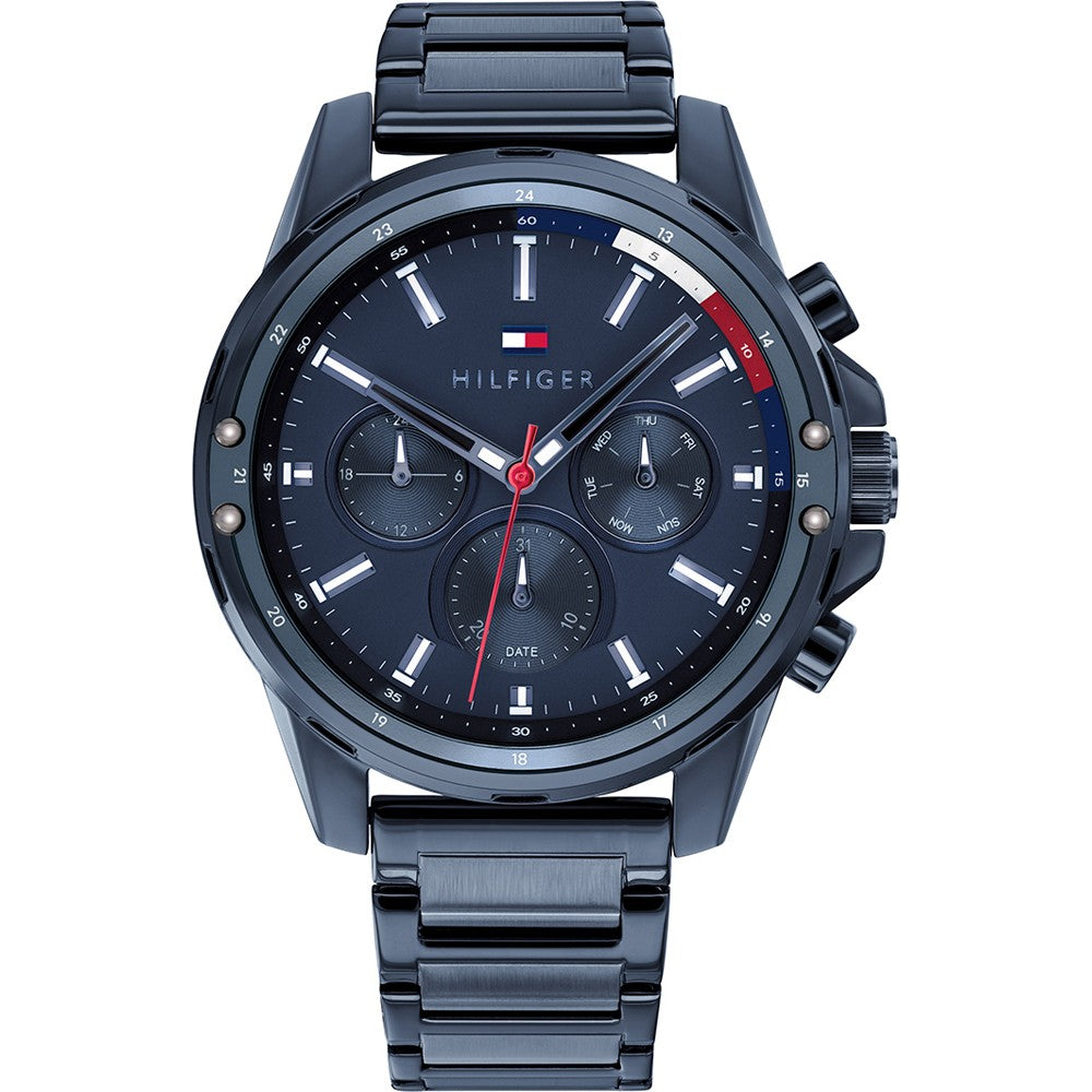 Buy Tommy Hilfiger Mens Quartz Stainless Steel Blue Dial 46mm Watch - 1791720 in Pakistan