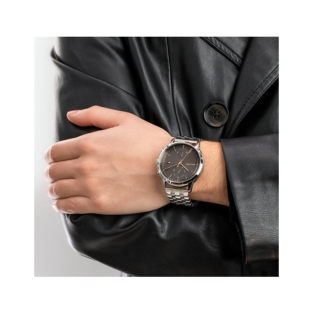 Buy Tommy Hilfiger Mens Quartz Stainless Steel Grey Dial 44mm Watch - 1710431 in Pakistan