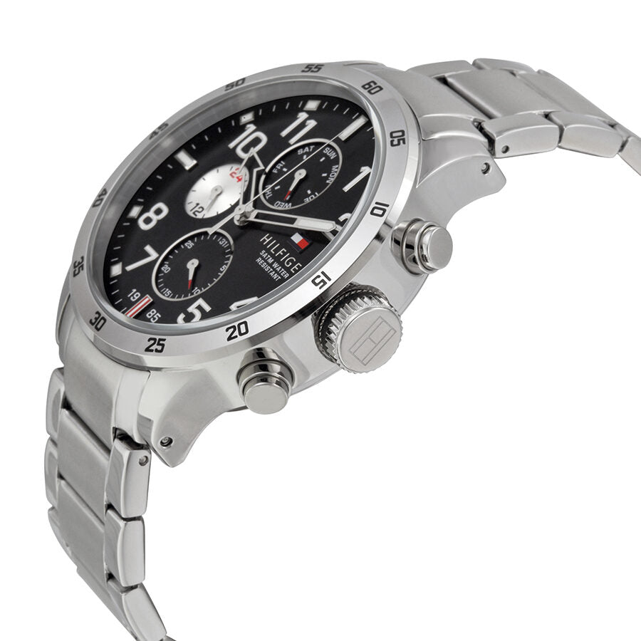Buy Tommy Hilfiger Mens Quartz Stainless Steel Black Dial 46mm Watch - 1791141 in Pakistan