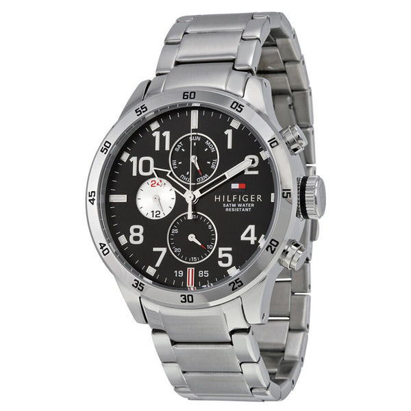 Buy Tommy Hilfiger Mens Quartz Stainless Steel Black Dial 46mm Watch - 1791141 in Pakistan