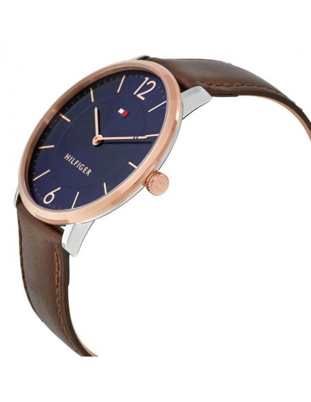 Buy Tommy Hilfiger James Blue Dial Brown Leather Strap Watch for Men - 1710354 in Pakistan