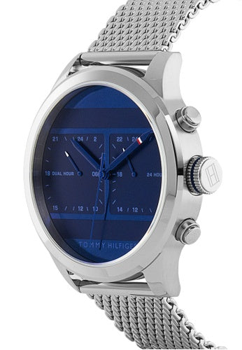 Buy Tommy Hilfiger Mens Quartz Stainless Steel Blue Dial 44mm Watch - 1791596 in Pakistan