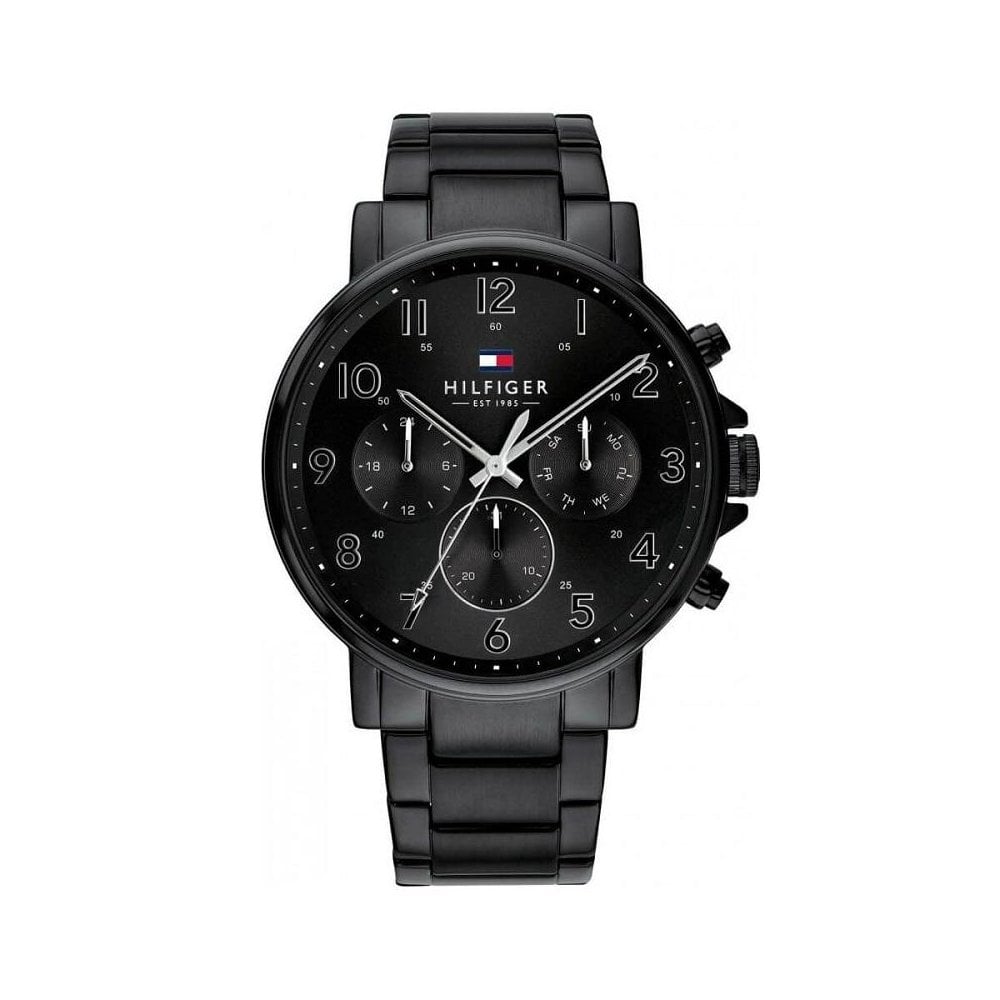 Buy Tommy Hilfiger Mens Quartz Stainless Steel Black Dial 46mm Watch - 1710383 in Pakistan