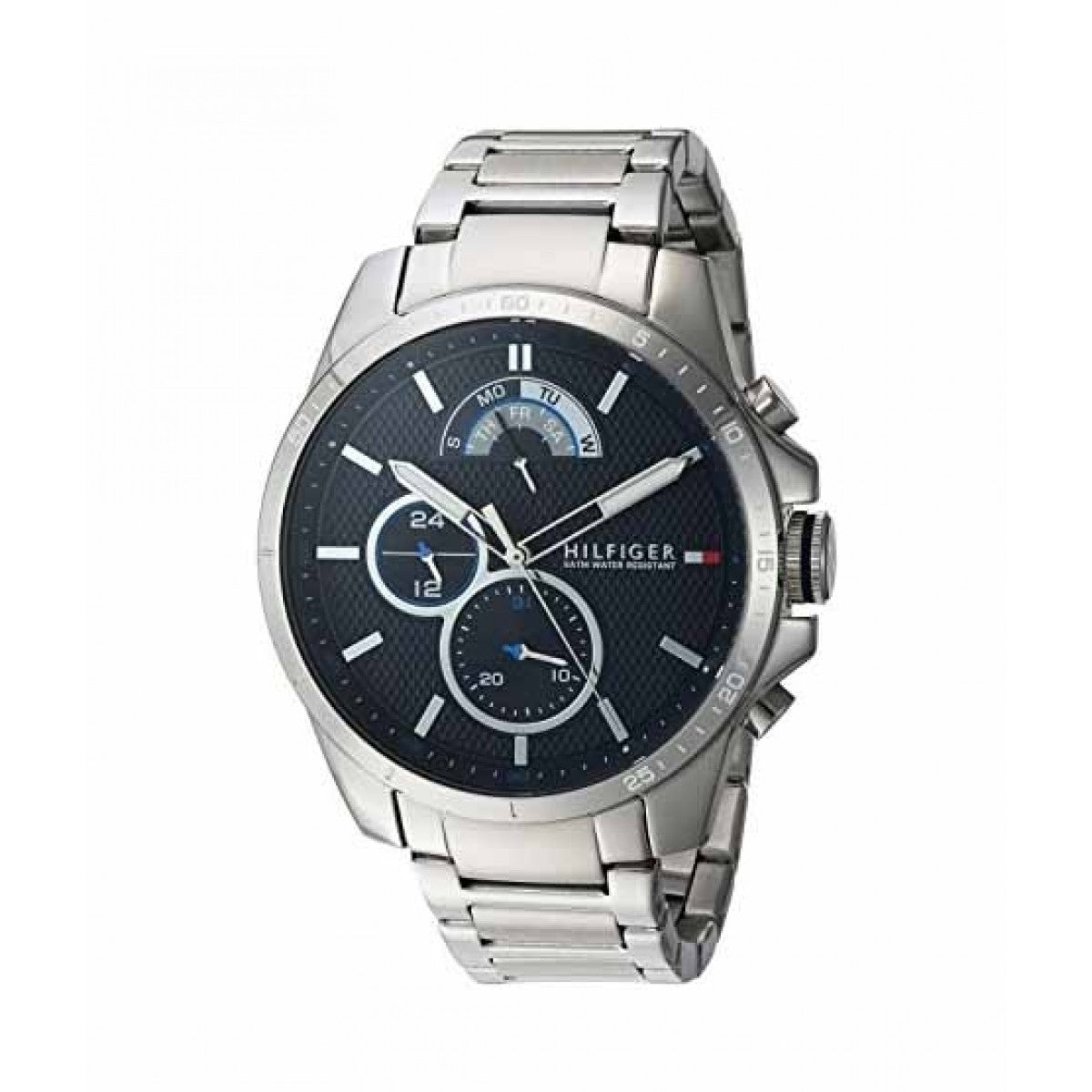 Buy Tommy Hilfiger Mens Quartz Stainless Steel Blue Dial 48mm Watch - 1791348 in Pakistan
