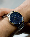 Buy Tommy Hilfiger Mens Quartz Stainless Steel Blue Dial 44mm Watch - 1710432 in Pakistan