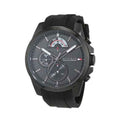 Buy Tommy Hilfiger Mens Quartz Black Silicone Strap Black Dial 46mm Watch - 1791352 in Pakistan