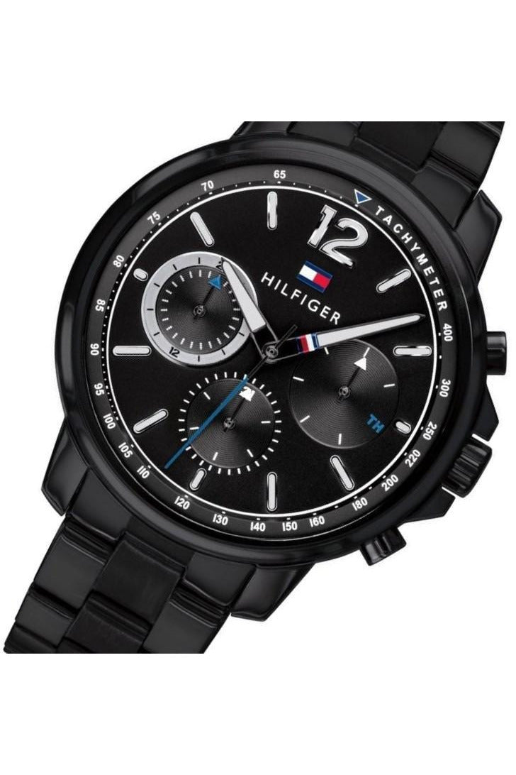 Buy Tommy Hilfiger Mens Quartz Analog Stainless Steel Black Dial 44mm Watch - 1791529 in Pakistan