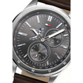 Buy Tommy Hilfiger Austin Grey Dial Brown Leather Strap Watch for Men - 1791637 in Pakistan