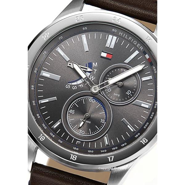 Buy Tommy Hilfiger Austin Grey Dial Brown Leather Strap Watch for Men - 1791637 in Pakistan