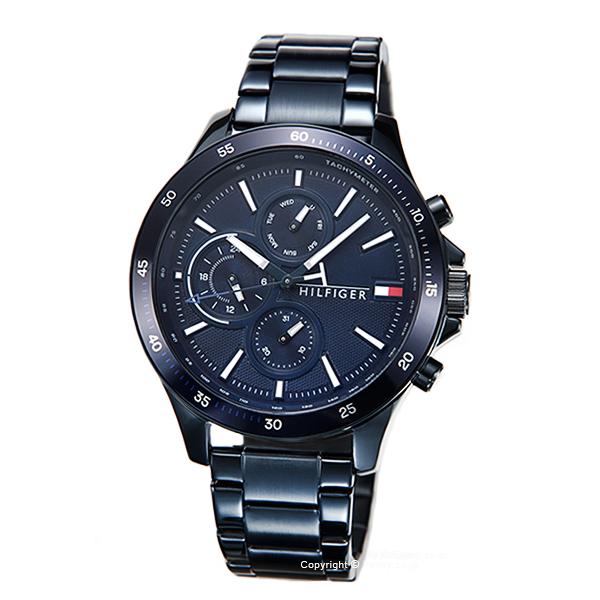 Buy Tommy Hilfiger Mens Quartz Stainless Steel Blue Dial 46mm Watch - 1791720 in Pakistan