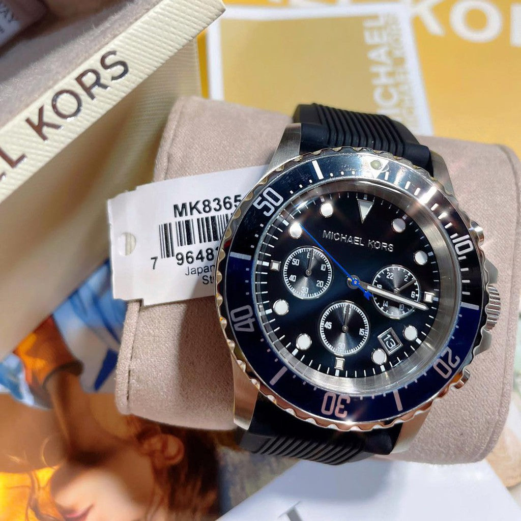 Buy Michael Kors Mens Quartz Black Silicone Strap Black Dial 45mm Watch - Mk8365 in Pakistan