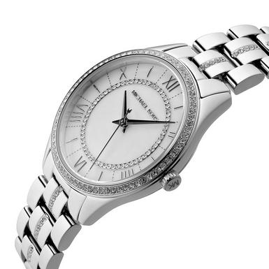 Buy Michael Kors Lauryn Crystal Mother Of Pearl Dial Silver Steel Strap Ladies Watch - Mk3900 in Pakistan