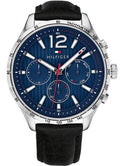Buy Tommy Hilfiger Mens Quartz Leather Strap Blue Dial 44mm Watch - 1791468 in Pakistan