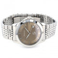 Buy Gucci G Timeless Brown Diamond Dial Silver Steel Strap Watch for Men - YA126412 in Pakistan