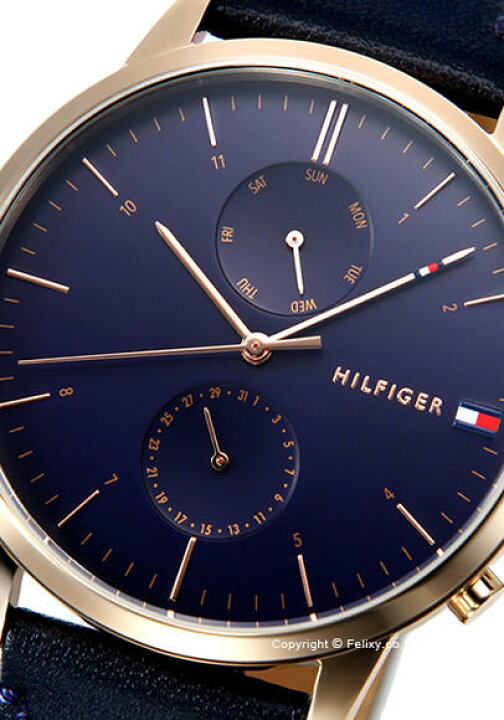 Buy Tommy Hilfiger Mens Quartz Leather Strap Blue Dial 44mm Watch - 1710405 in Pakistan
