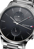 Buy Tommy Hilfiger Mens Quartz Stainless Steel Black Dial 44mm Watch - 1710407 in Pakistan