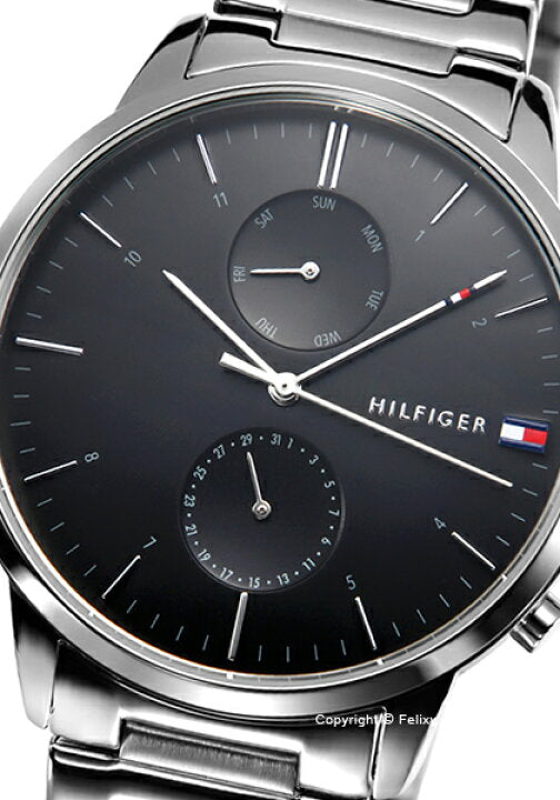 Buy Tommy Hilfiger Mens Quartz Stainless Steel Black Dial 44mm Watch - 1710407 in Pakistan