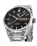 Buy Tag Heuer Carrera Calibre 5 Black Dial Silver Steel Strap Watch for Men - WAR201A.BA0723 in Pakistan