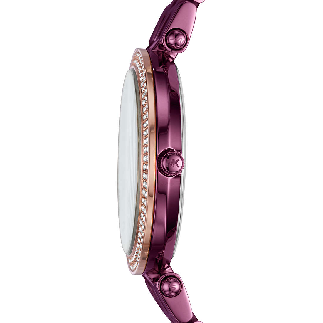 Buy Michael Kors Darci Crystal Set/steel Purple Dial Purple Stainless Steel Strap Watch for Women - Mk3782 in Pakistan