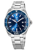Buy Tag Heuer Aquaracer Blue Dial Silver Steel Strap Watch for Men - WAY101C.BA0746 in Pakistan