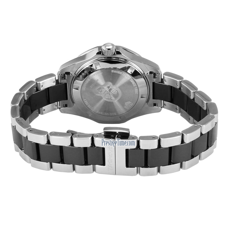 Buy Tag Heuer Aquaracer Lady 300M Black Dial with Diamonds Two Tone Steel Strap Watch for Women - WAY131E.BA0913 in Pakistan