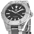 Buy Tag Heuer Aquaracer Lady 300M Black Dial with Diamonds Two Tone Steel Strap Watch for Women - WAY131E.BA0913 in Pakistan