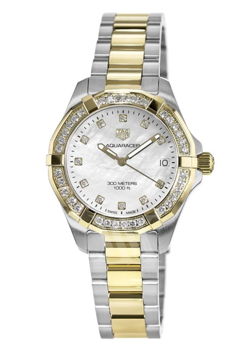 Buy Tag Heuer Aquaracer Mother of Pearl Dial Two Tone Steel Strap Watch for Women - WBD1323.BB0320 in Pakistan