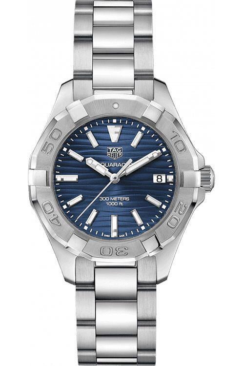 Buy Tag Heuer Aquaracer Blue Dial Silver Steel Strap Watch for Women - WBD131D.BA0748 in Pakistan