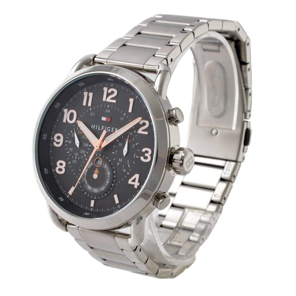 Buy Tommy Hilfiger Mens Quartz Stainless Steel Black Dial 46mm Watch - 1791422 in Pakistan