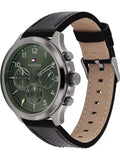 Buy Tommy Hilfiger Green Dial Black Leather Strap Watch for Men - 1791856 in Pakistan