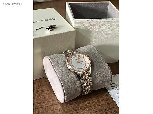 Buy Michael Kors Analog White Dial Two Tone Stainless Steel Women's Watch - MK4388 in Pakistan