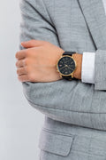 Buy Tommy Hilfiger Mens Quartz Leather Strap Black Dial 44mm Watch - 1710417 in Pakistan