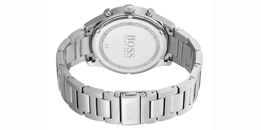 Buy Hugo Boss Mens Chronograph Quartz Stainless Steel Grey Dial 41mm Watch - 1513688 in Pakistan