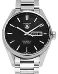 Buy Tag Heuer Carrera Calibre 5 Black Dial Silver Steel Strap Watch for Men - WAR201A.BA0723 in Pakistan