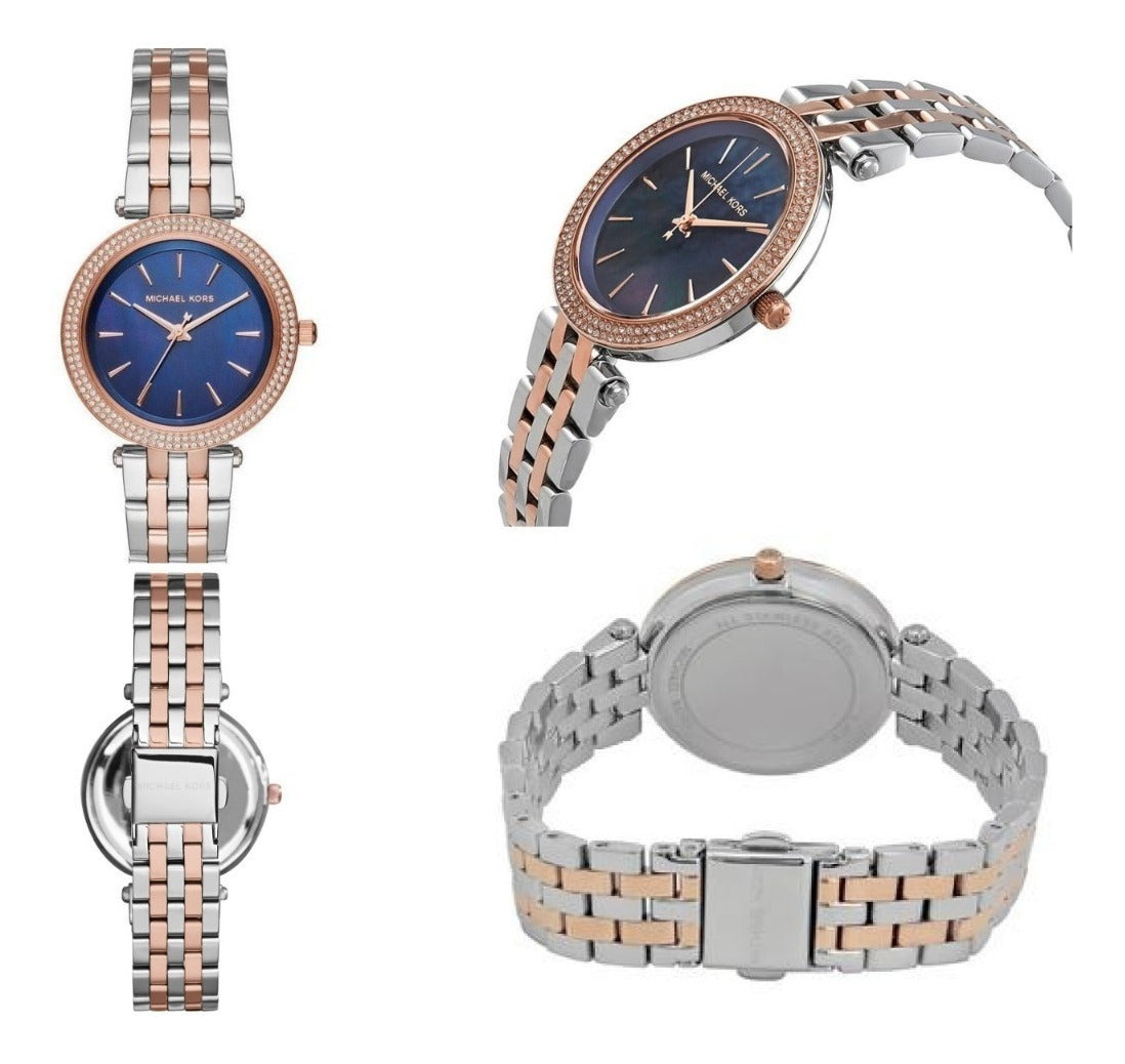 Buy Michael Kors Womens Quartz Stainless Steel Blue Mother Of Pearl Dial 33mm Watch - Mk3651 in Pakistan