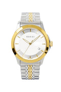 Buy Gucci G Timeless Silver Dial Two Tone Steel Strap Watch for Men - YA126409 in Pakistan