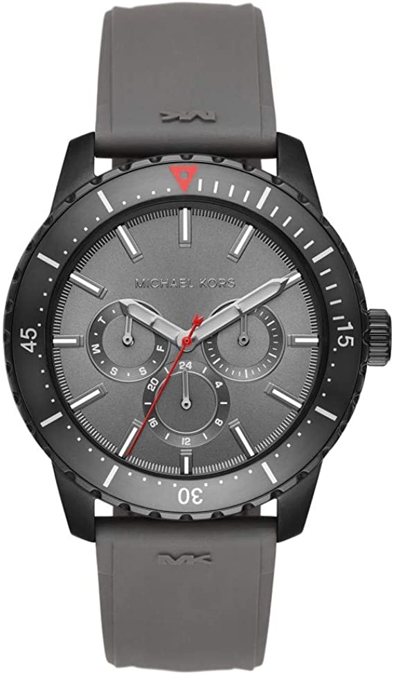 Buy Michael Kors Mens Quartz Silicone Strap Grey Dial 44mm Watch - Mk7164 in Pakistan