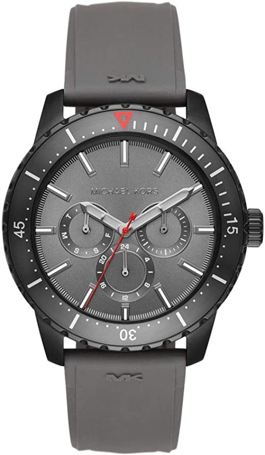 Buy Michael Kors Mens Quartz Silicone Strap Grey Dial 44mm Watch - Mk7164 in Pakistan